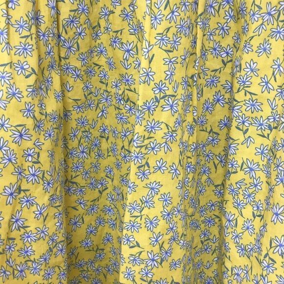 Cute and sweet blue and yellow floral print blouse size small by J.CREW - Picture 3 of 6